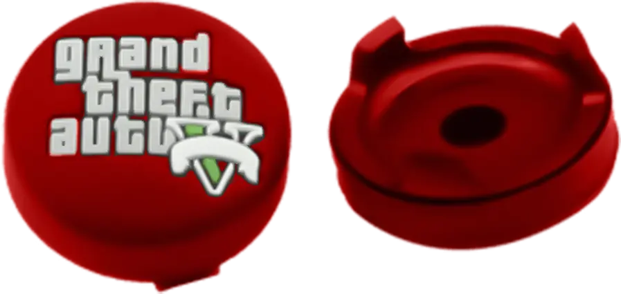 GTA V: Grand Theft Auto 5 Analog Freek and Grips for PS5 & PS4 - Red