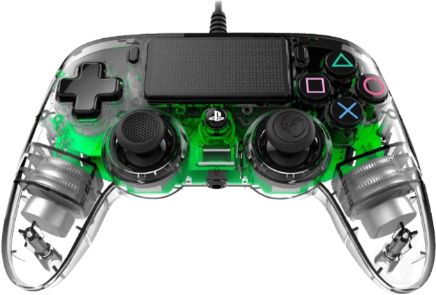 Nacon Wired Illuminated Compact PS4 Controller- green