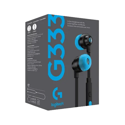 Logitech G333 Gaming Earphones with Mic and Dual Drivers  for sale in Emirates from Games2all