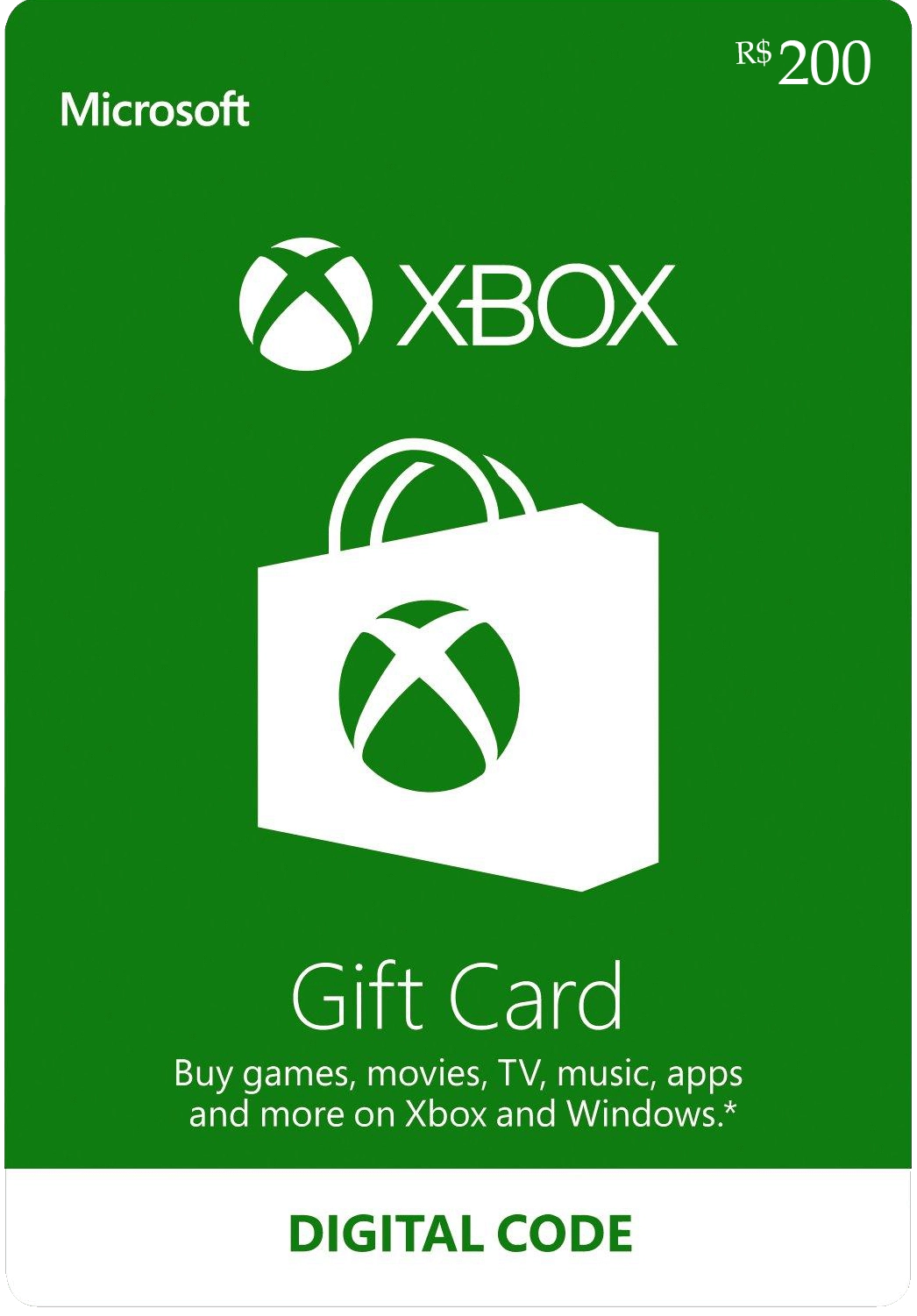 Xbox Live Gift Card 200 BRL Key BRAZIL  for sale in Emirates from Games2all