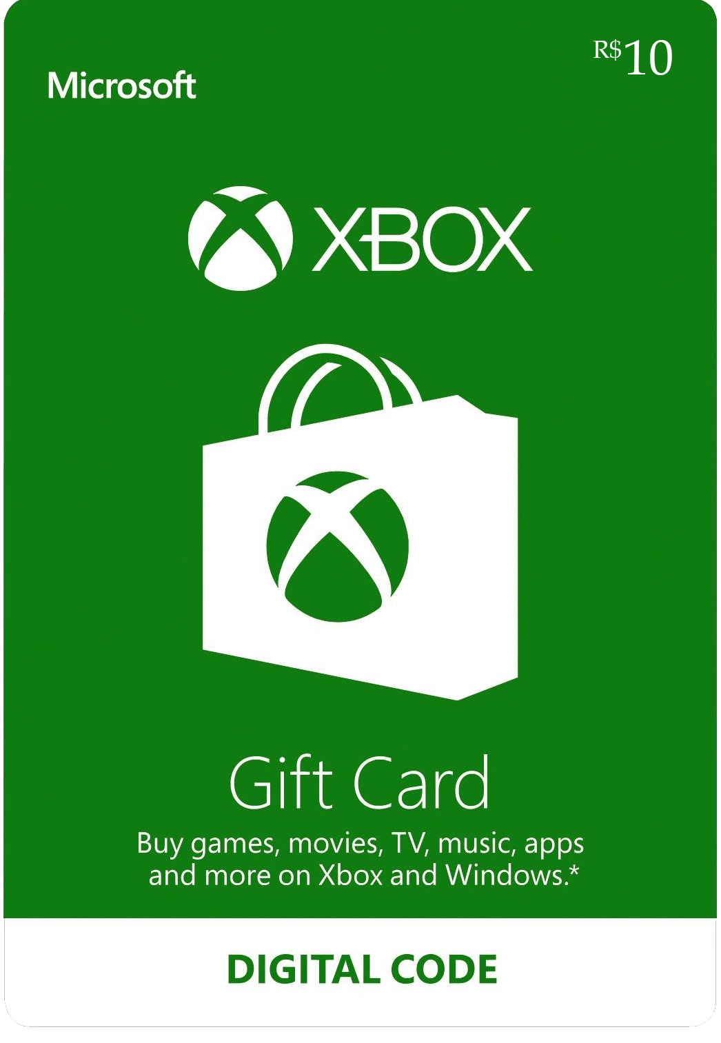 Xbox Live Gift Card 10 BRL Key BRAZIL  for sale in Emirates from Games2all