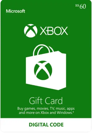 Xbox Live Gift Card 60 BRL Key BRAZIL