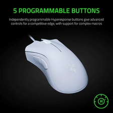  Razer Deathadder Essential Wired Gaming Mouse - White  for sale in Emirates from Games2all