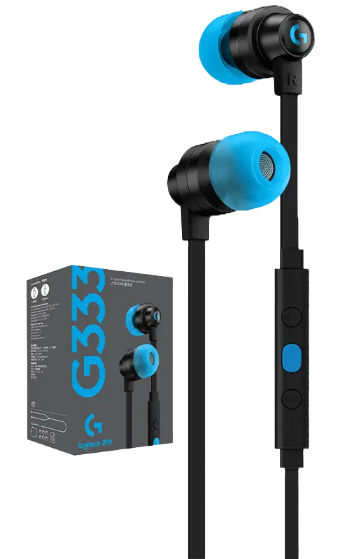 Logitech G333 Gaming Earphones with Mic and Dual Drivers  for sale in Emirates from Games2all