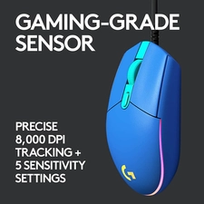 Logitech G203 Wired Gaming Mouse - Blue  for sale in Emirates from Games2all