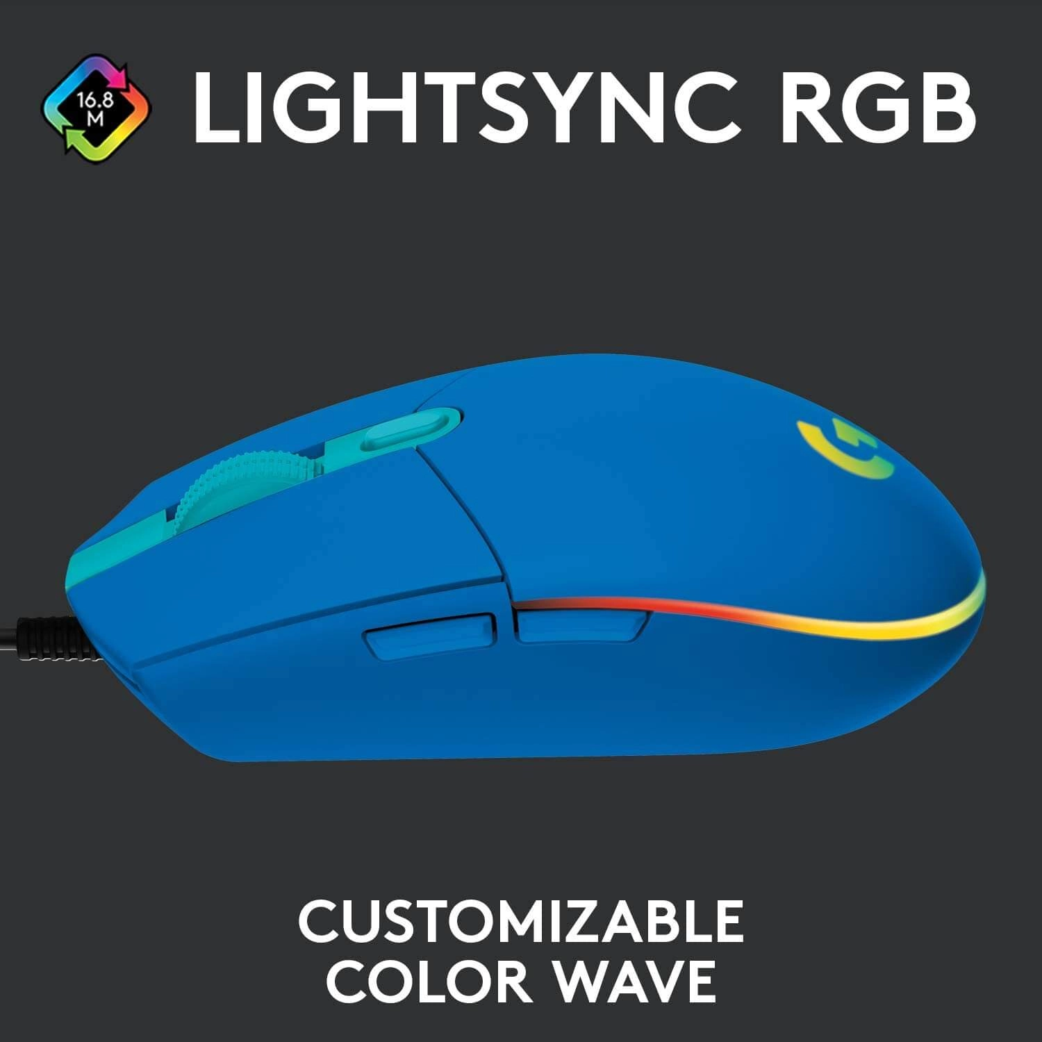 Logitech G203 Wired Gaming Mouse - Blue  for sale in Emirates from Games2all