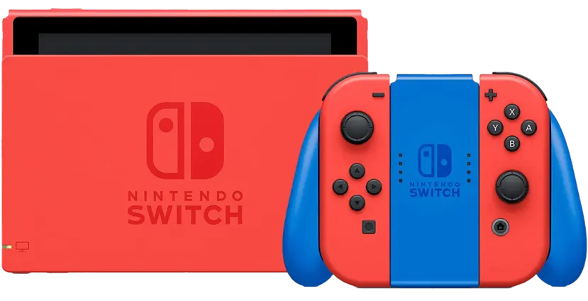 Nintendo Switch Console - Mario Red and Blue Edition V2 - Used