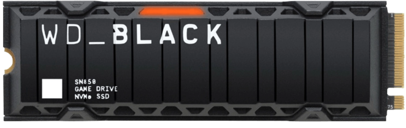 WD BLACK 1TB SN850 NVMe SSD with RGB Heatsink for PS5