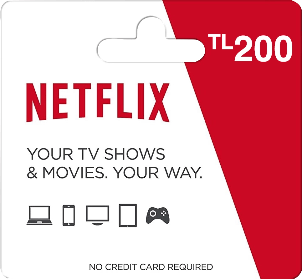 Netflix Gift Card 200 TL Key - Turkey  for sale in Emirates from Games2all