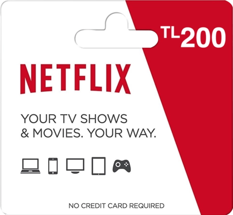 Netflix Gift Card 200 TL Key - Turkey