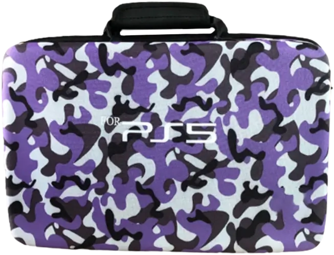 PS5 Bag - PlayStation 5 Console Carrying Case - Camouflage Purple  for sale in Emirates from Games2all