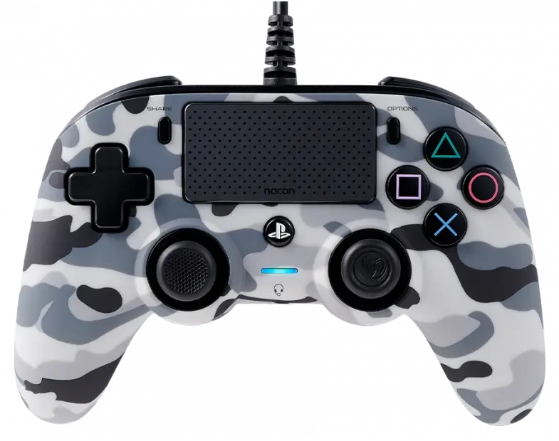 Nacon Wired Compact PS4 Controller - Gray Camouflage	  for sale in Emirates from Games2all