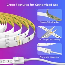 Govee Wi-Fi RGB LED Strip Lights × 2 Rolls - 5m  for sale in Emirates from Games2all