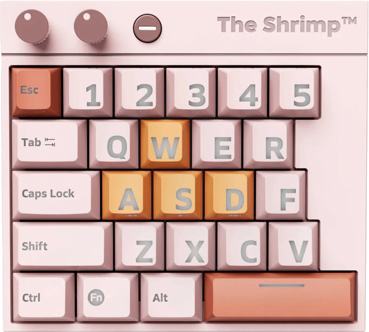 The Shrimp Model 1 Mini Gaming Keyboard - Pinkey  for sale in Emirates from Games2all