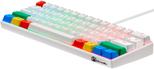 GamerTek GK60 Mini Pro Keyboard - White RGBY  for sale in Emirates from Games2all