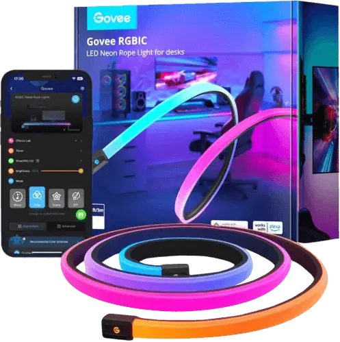 Govee Neon Gaming Desk RGB Rope Lights - 3m  for sale in Emirates from Games2all