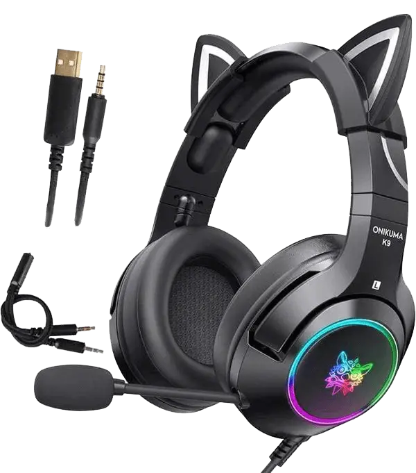 Onikuma K9 Wired RGB Gaming Headset - Black  for sale in Emirates from Games2all