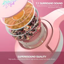 Onikuma K9 USB RGB Gaming Headset - Pink   for sale in Emirates from Games2all