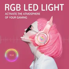 Onikuma K9 USB RGB Gaming Headset - Pink   for sale in Emirates from Games2all