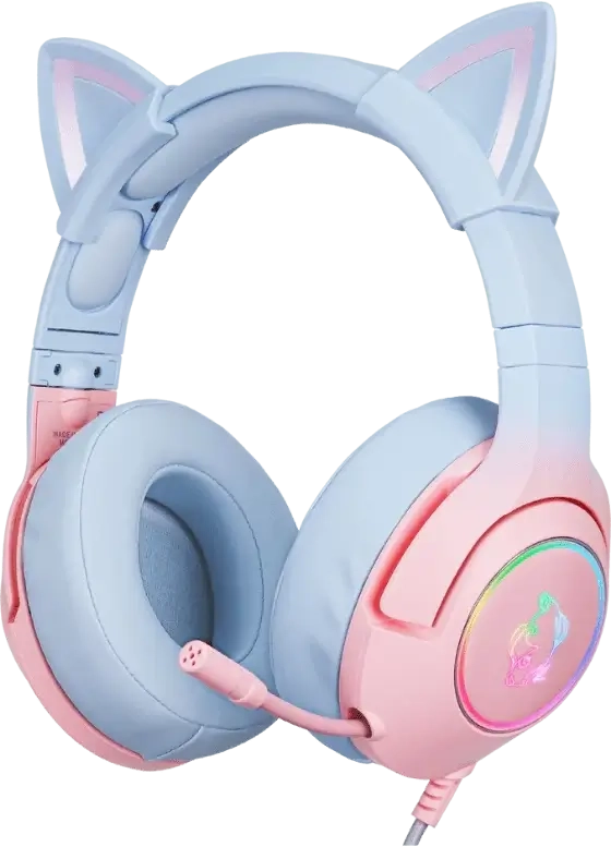 Onikuma K9 Wired RGB Gaming Headset - Pink and Blue  for sale in Emirates from Games2all