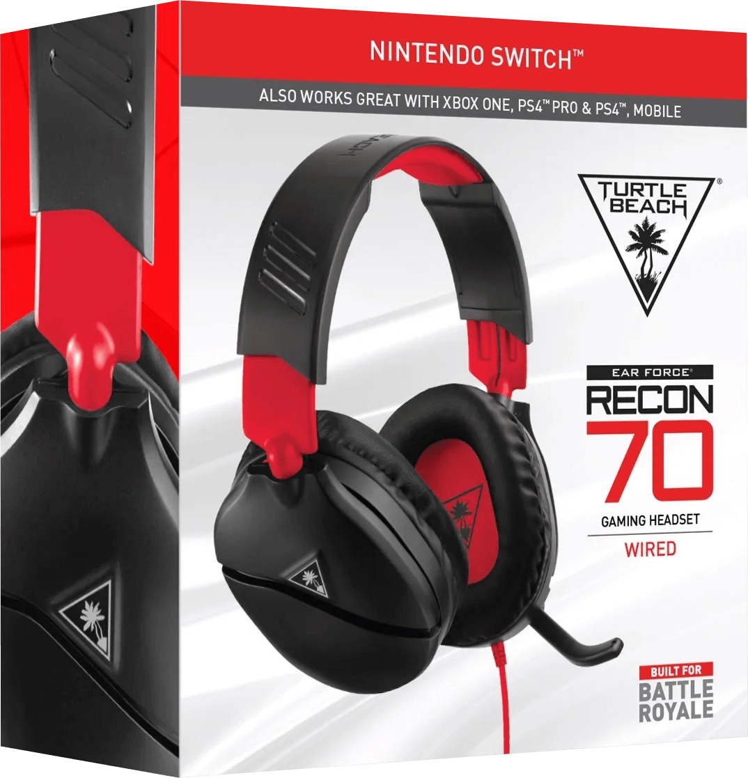 Turtle Beach Ear Force Recon 70N Wired Gaming Headset - Black and Red  for sale in Emirates from Games2all