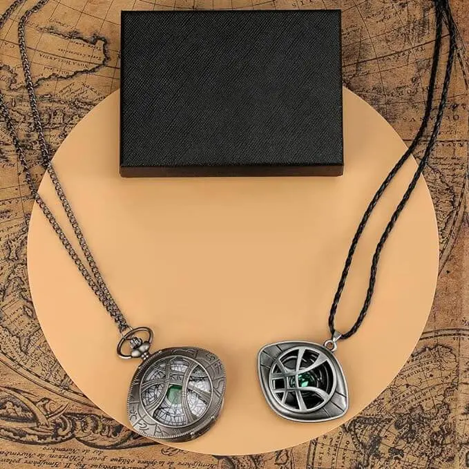 YISUYA Agamotto Eye Pendant Necklace Pocket Watch of Dr Strange - Silver  for sale in Emirates from Games2all