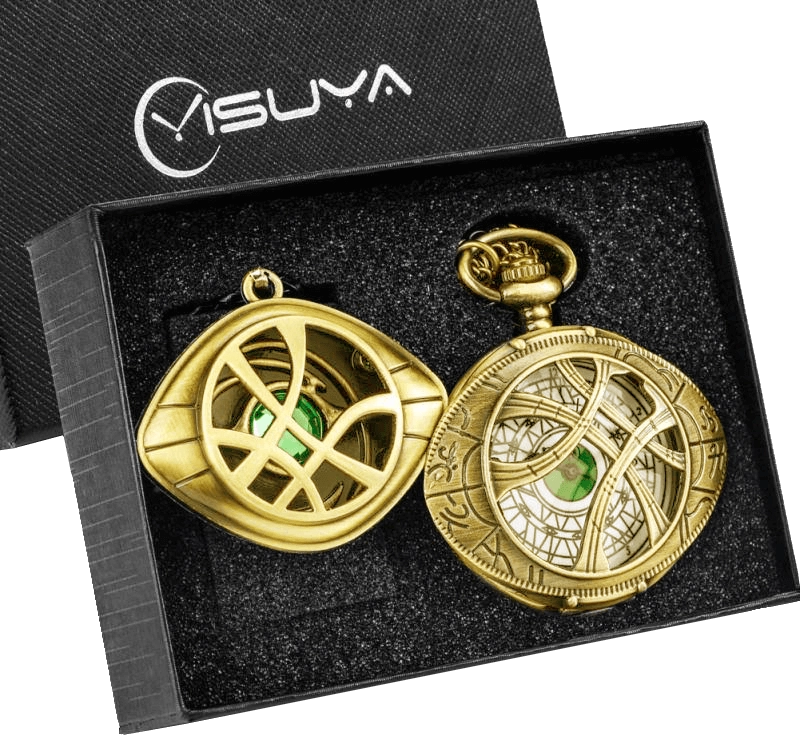 YISUYA Agamotto Eye Pendant Necklace Pocket Watch of Dr Strange - Golden  for sale in Emirates from Games2all