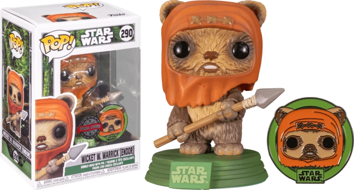 Funko Pop! Star Wars: ATG Wicket with Pin (Exc)   for sale in Emirates from Games2all