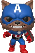 Funko Pop! Marvel: YOTS- Capwolf (SDCC'21)