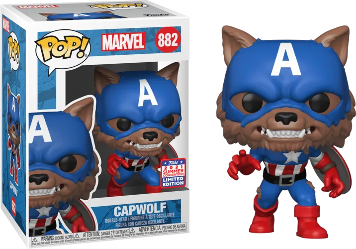 Funko Pop! Marvel: YOTS- Capwolf (SDCC'21)