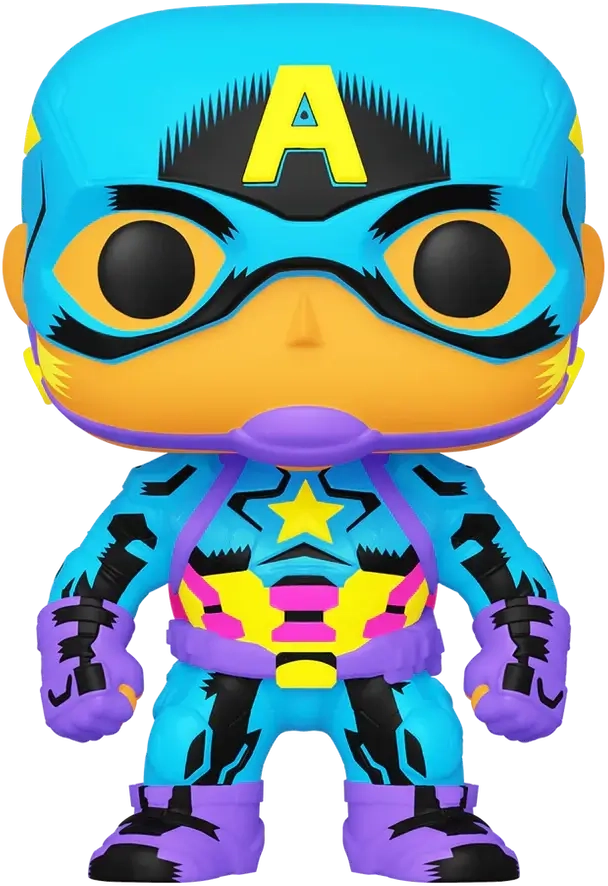 Funko Pop! Marvel: Black Light Captain America (Exc)  for sale in Emirates from Games2all