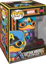 Funko Pop! Marvel: Black Light Captain America (Exc)  for sale in Emirates from Games2all