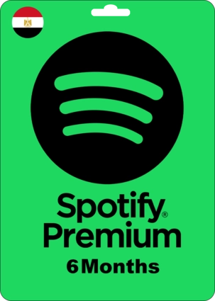 Spotify Premium Gift Card - Egypt - 6 Months