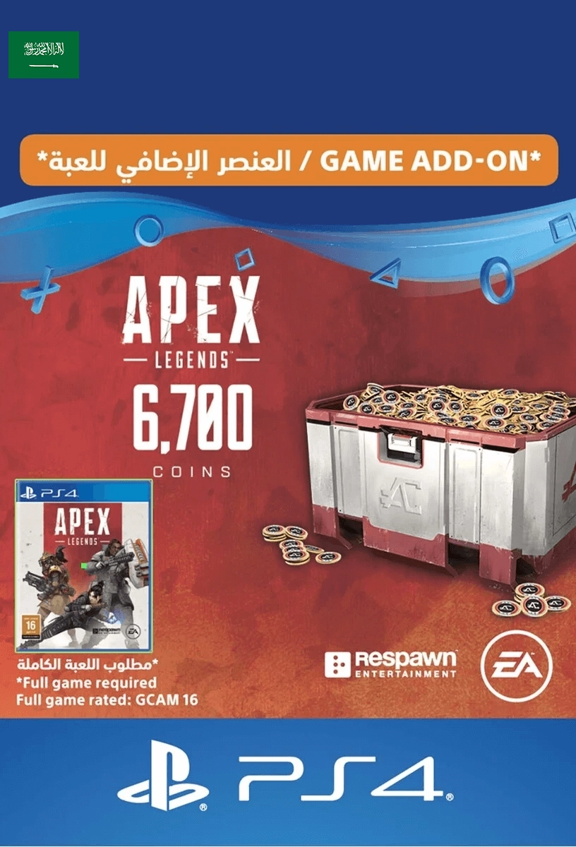 APEX Legends - 6,000 (+700 Bonus) Coins - PS4 - KSA  for sale in Emirates from Games2all