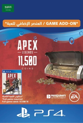 APEX Legends - 10000 (+1500 Bonus) Coins - PS4 - KSA