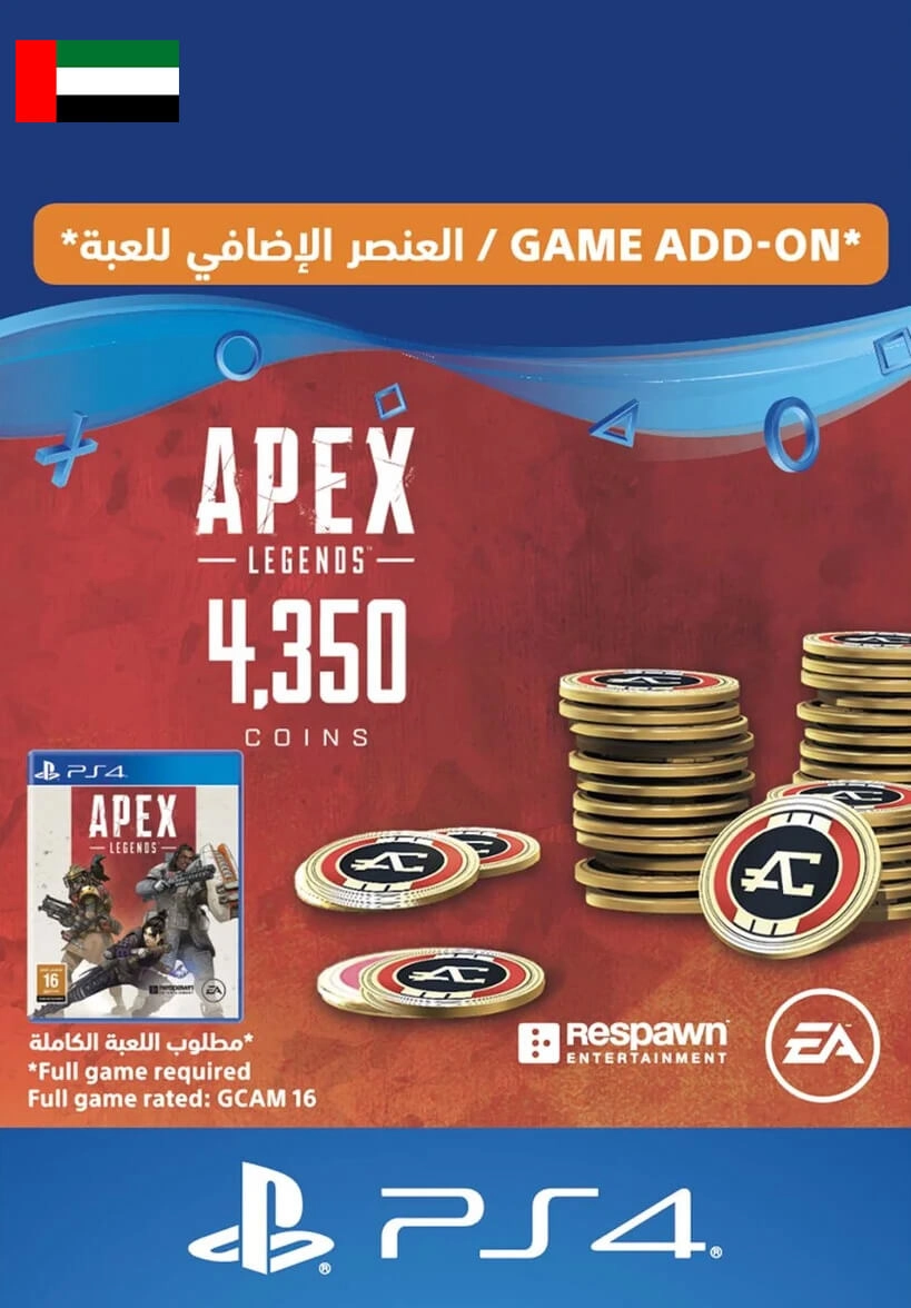 Apex Legends - 4.000 (+350 Bonus) Coins - UAE - PS4  for sale in Emirates from Games2all