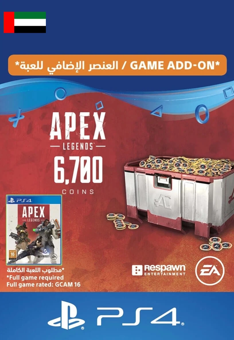 Apex Legends - 6.000 (+700 Bonus) Coins - UAE - PS4  for sale in Emirates from Games2all