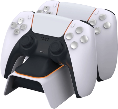 DOBE Dual Charging Dock for PS5 Controllers - White