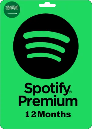 Spotify Premium Gift Card - KSA - 12 Months