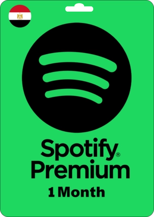 Spotify Premium Gift Card - Egypt - 1 Month