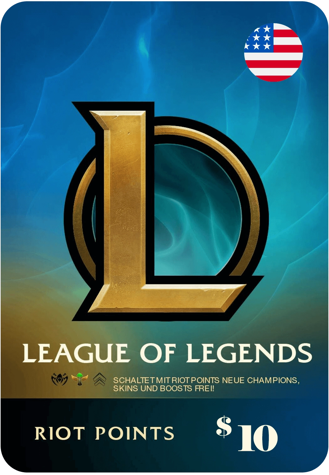 League of Legends (LoL) Gift Card - 10 USD - USA  for sale in Emirates from Games2all