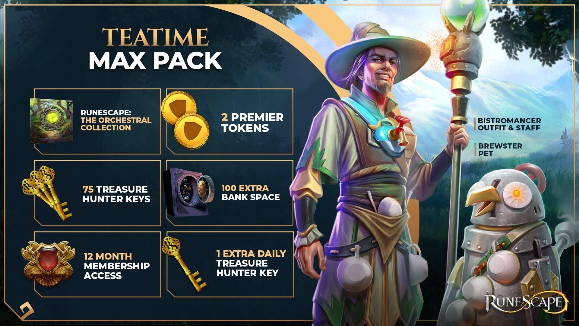 RuneScape Teatime Max Pack  للبيع في الامارات من خلال Games2all