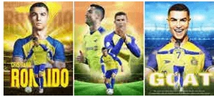 Cristiano Ronaldo 3D Nassr - Football Poster  for sale in Emirates from Games2all