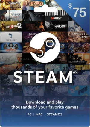 Steam Wallet Gift Card Bahrain USD 75