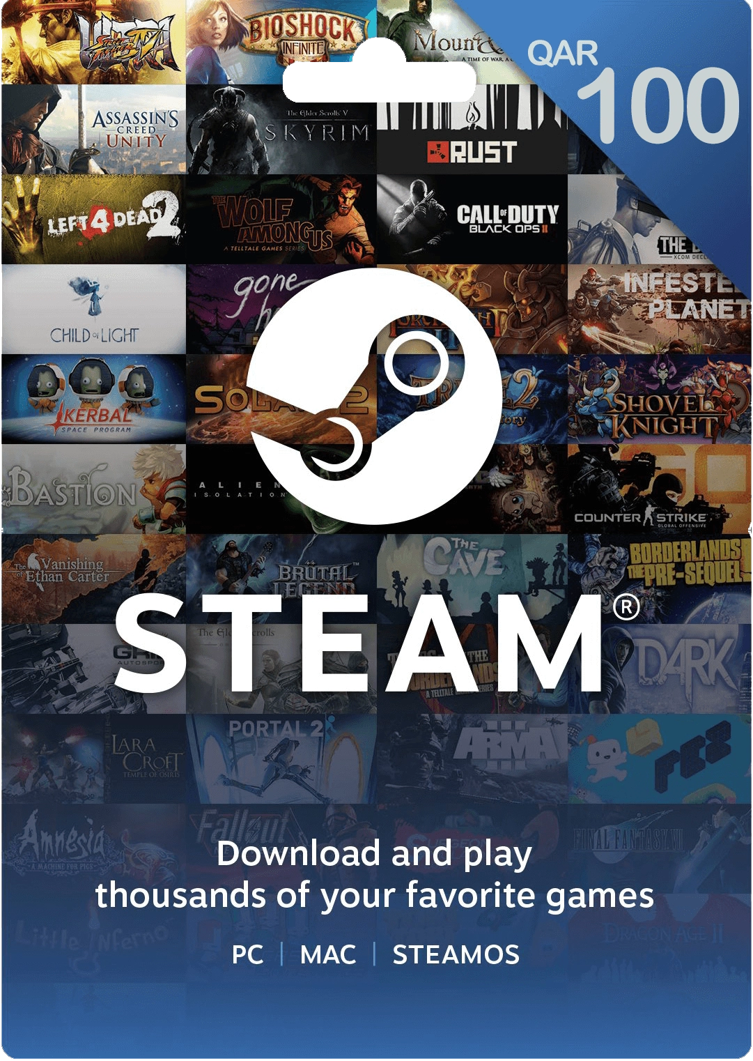 Steam Gift Card 100 QAR Steam Key - Qatar  for sale in Emirates from Games2all