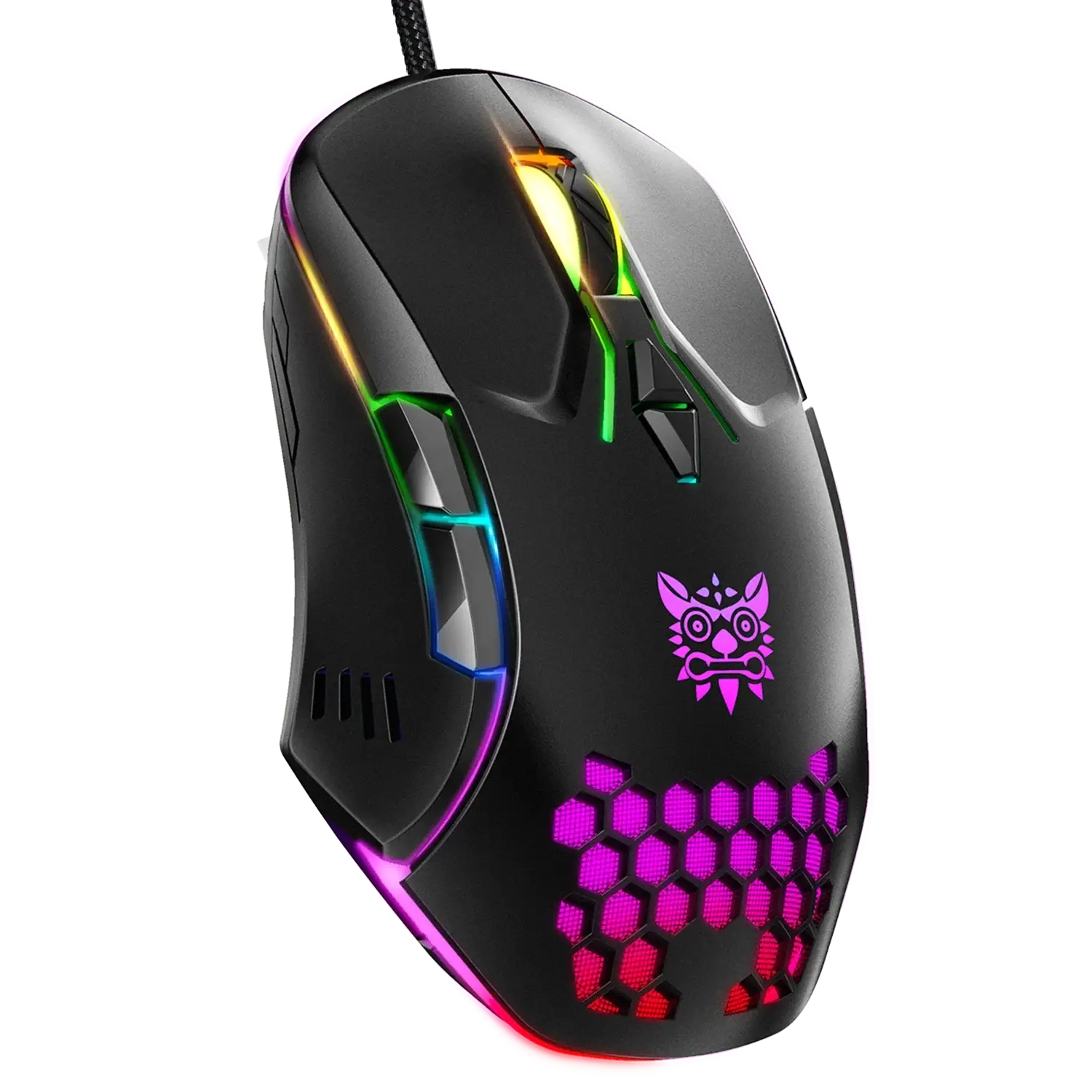 Onikuma CW902 Wired RGB Gaming Mouse - 1.5m - Black  for sale in Emirates from Games2all