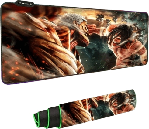 Anime: Attack on Titan (AoT) RGB Gaming Mouse Pad - Large