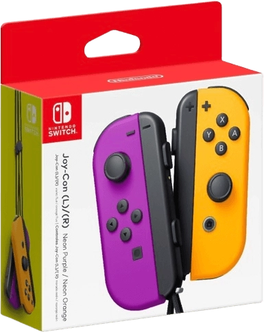 Nintendo Switch  Joy-Con Neon Purple - Neon Orange   for sale in Emirates from Games2all