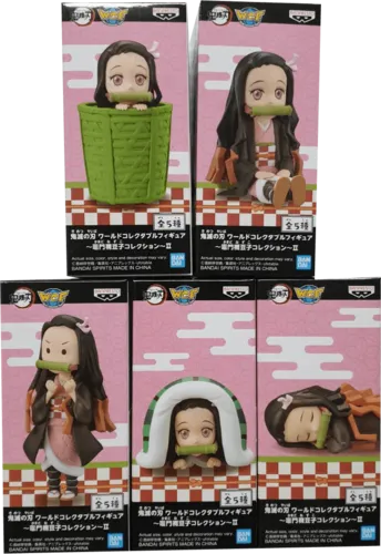 Banpresto Demon Slayer World Collectable Nezuko Kamado Collection (5 Action Figures)  for sale in Emirates from Games2all