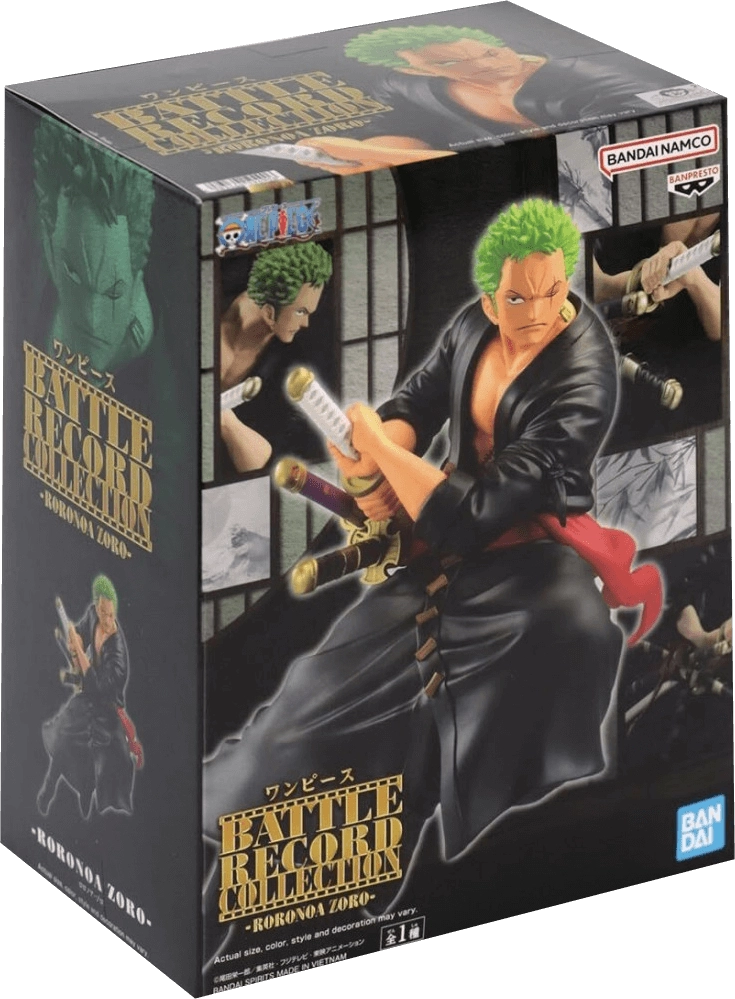 Banpresto One Piece Battle Record Collection - Roronoa Zoro Action Figure - 6.3